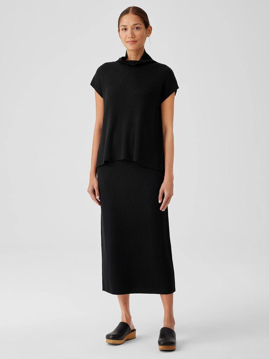Merino Turtleneck Top in Regenerative Wool