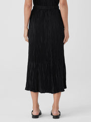 Crushed Silk Maxi Skirt