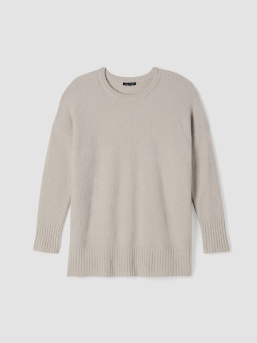 Cashmere Silk Bliss Crew Neck Long Top