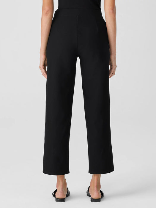 Washable Stretch Crepe Straight Pant