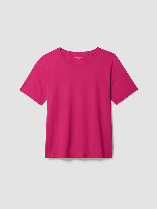 Organic Pima Cotton Jersey&nbsp;Round Neck Tee