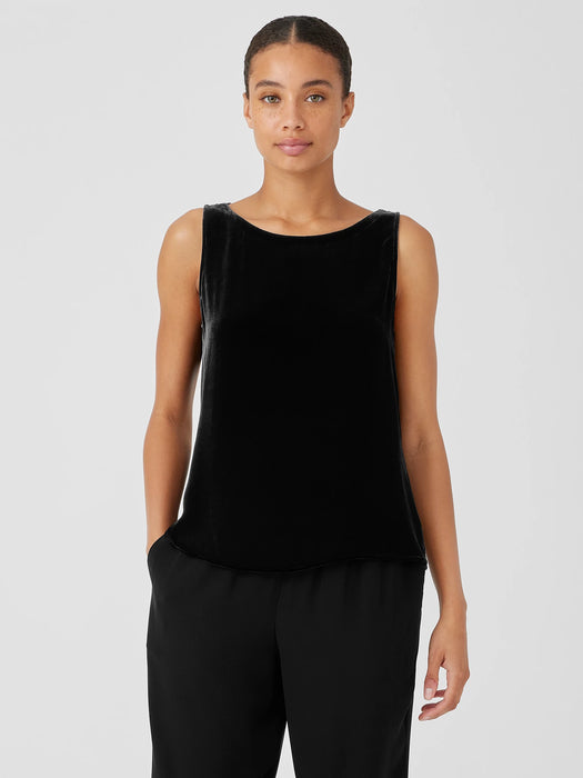 Velvet Bateau Neck Tank