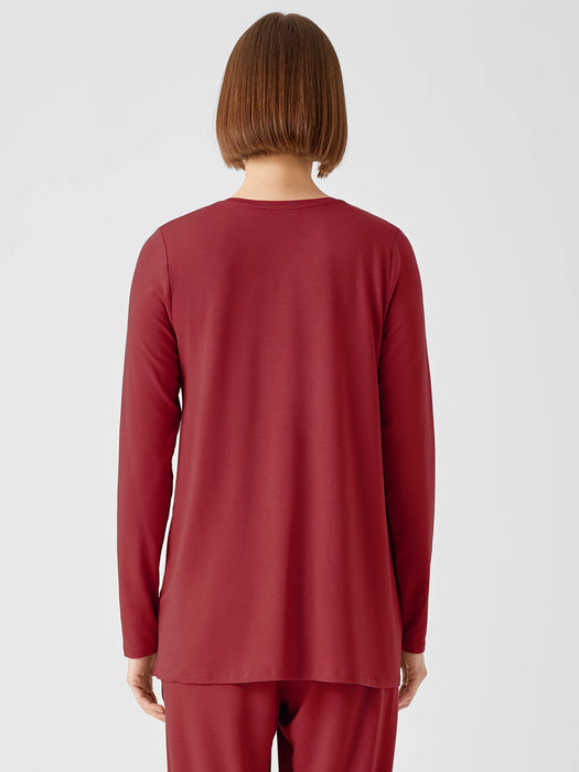 Fine Jersey Crew Neck Top