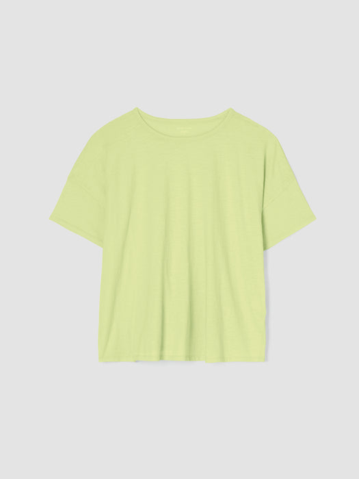 Organic Cotton Slub Crew Neck Tee