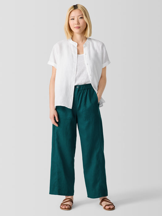Organic Linen Wide Trouser Pant