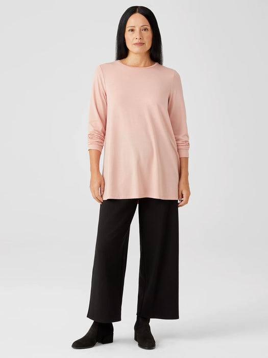 Fine Jersey Crew Neck Top