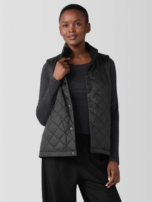 Eggshell Recycled Nylon&nbsp;Reversible Vest