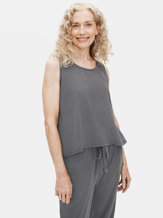 Organic Cotton Interlock U-Neck Sleep Tank