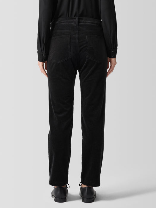 Organic Cotton Stretch Corduroy Straight Pant