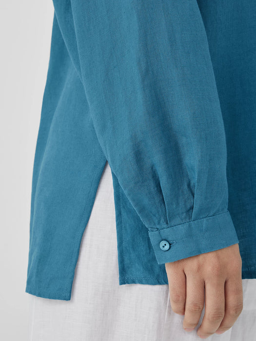 Organic Handkerchief Linen Classic Collar Shirt