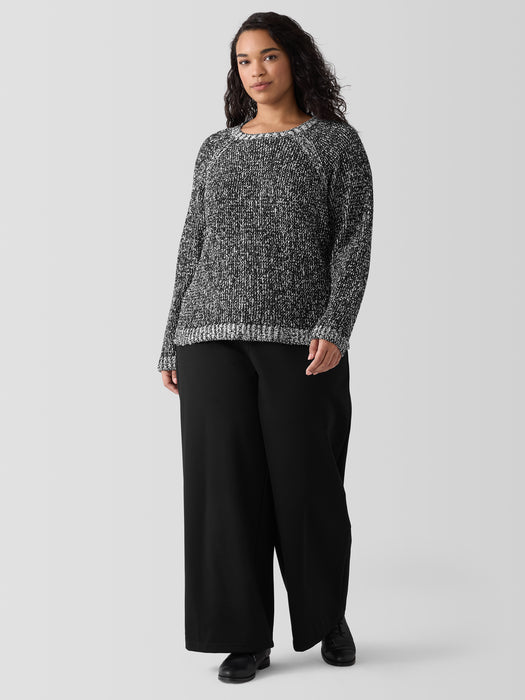 Peruvian Organic Cotton Boucle Crew Neck Top