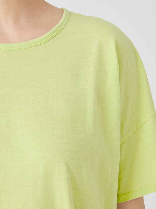 Organic Cotton Slub Crew Neck Tee