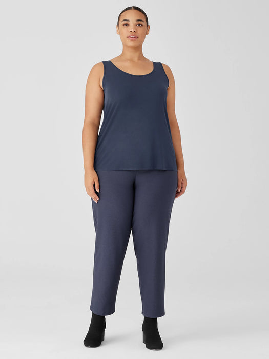 Stretch Silk Jersey&nbsp;Scoop Neck Tank