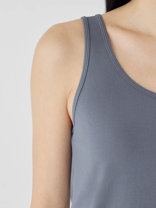 Stretch Silk Jersey&nbsp;Scoop Neck Tank