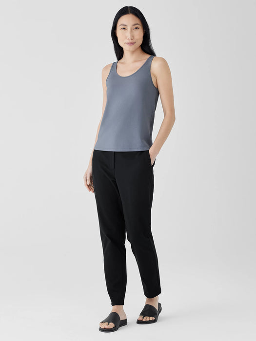 Stretch Silk Jersey&nbsp;Scoop Neck Tank
