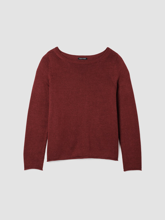 Peruvian Cotton Blend Bateau Neck Top