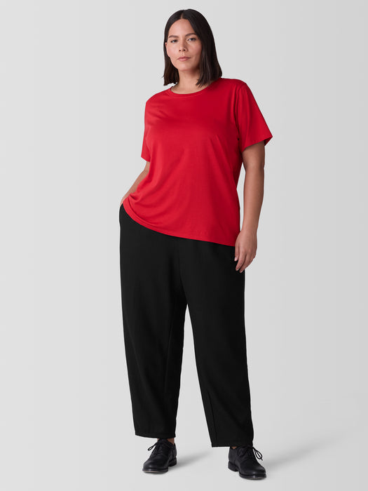 Organic Pima Cotton Jersey&nbsp;Round Neck Tee