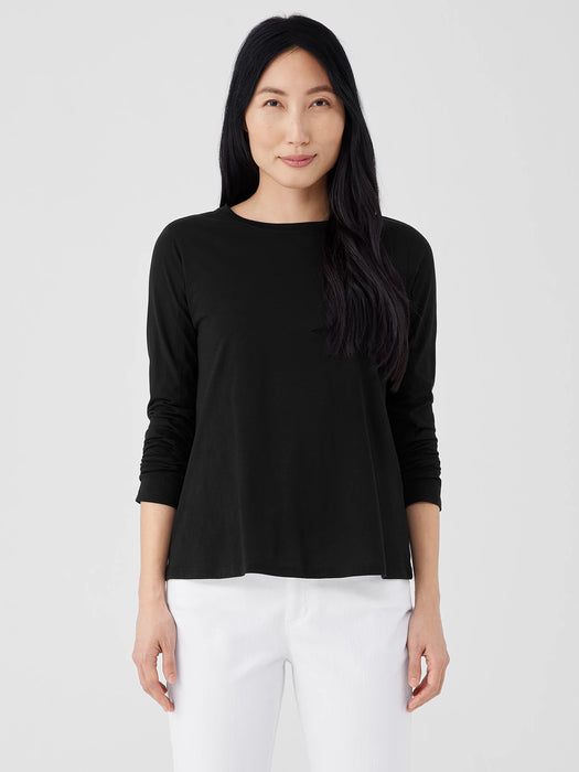 Organic Pima Cotton Jersey&nbsp;Long-Sleeve Tee