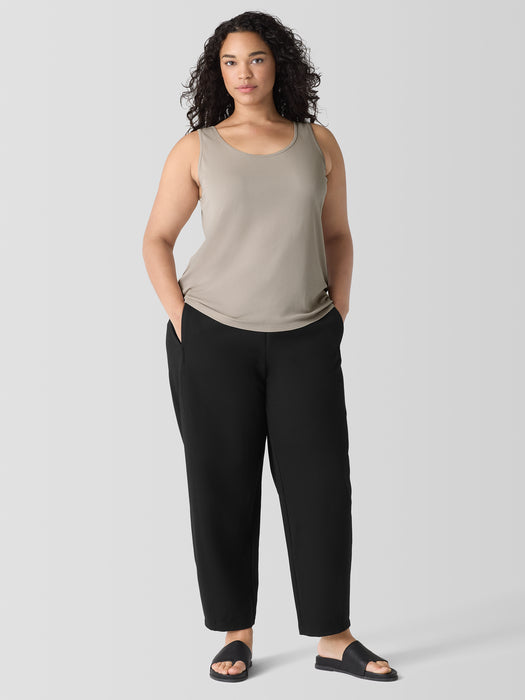 Stretch Silk Jersey&nbsp;Scoop Neck Tank