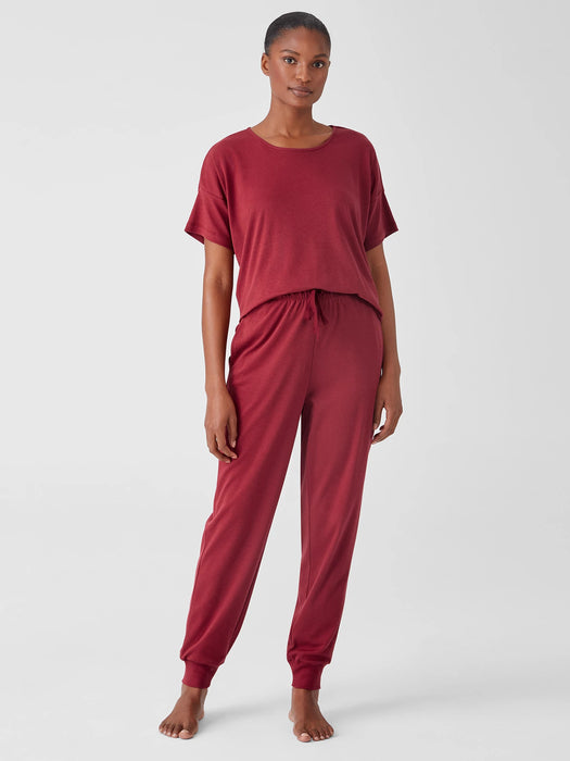 Organic Cotton Interlock&nbsp;Jogger Sleep Pant