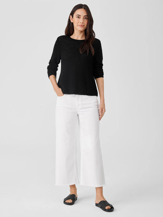 Organic Linen Cotton&nbsp;Crew Neck Top