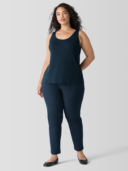 Stretch Silk Jersey&nbsp;Scoop Neck Tank