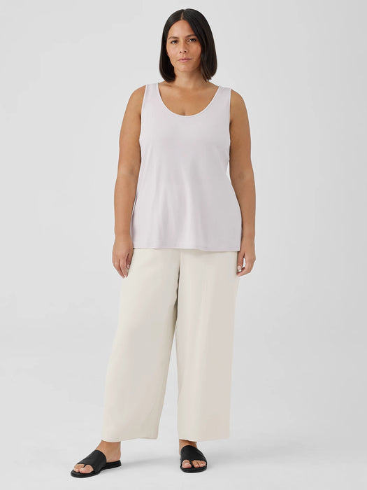 Stretch Silk Jersey&nbsp;Scoop Neck Tank