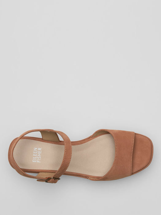 Mime Tumbled Nubuck Platform Sandal