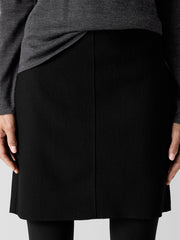 Felted Wool Jersey Mini Skirt in Regenerative Wool