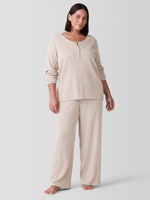 M&eacute;lange Organic Cotton Waffle Sleep Pant