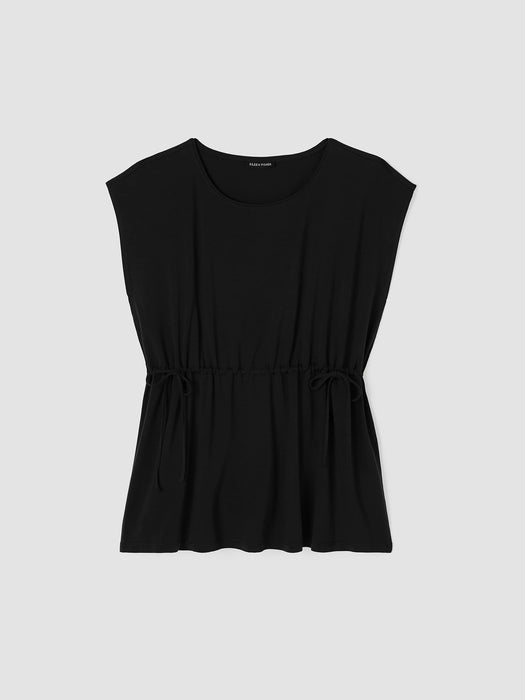 Fine Jersey Jewel Neck Top