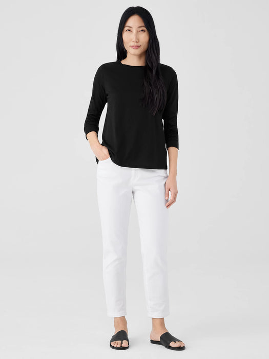 Organic Pima Cotton Jersey Long-Sleeve Tee