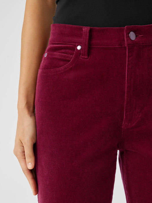 Organic Cotton Stretch Corduroy Straight Pant