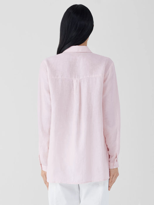 Organic Handkerchief Linen Classic Collar Shirt