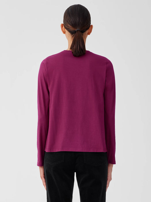 Organic Pima Cotton Jersey Long-Sleeve Tee