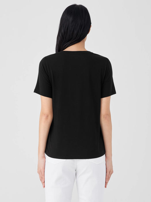 Organic Pima Cotton Jersey Round Neck Tee