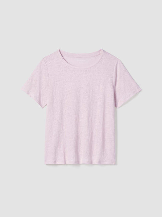 Organic Linen Jersey Crew Neck Tee