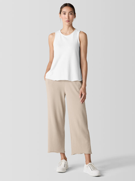 Lightweight Organic Cotton French Terry&nbsp;Straight Pant