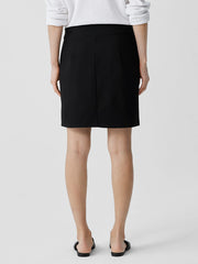 Washable Stretch Crepe Mini Skirt