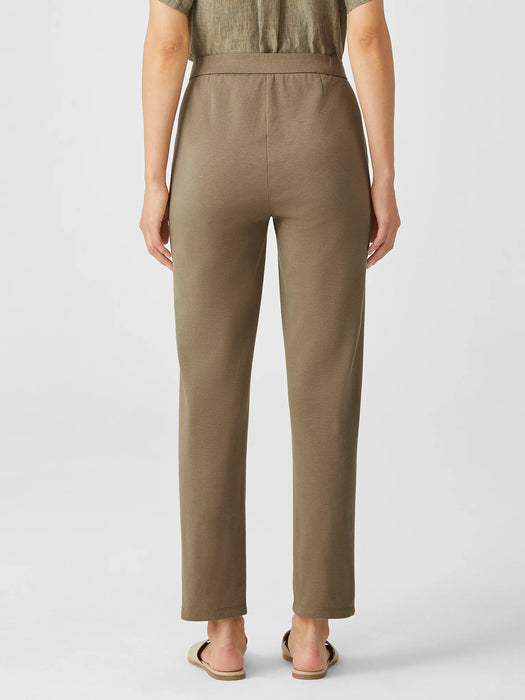 Cotton Ponte Slim Pant