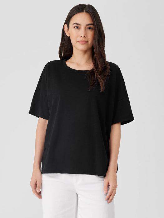 Organic Cotton Slub Crew Neck Tee