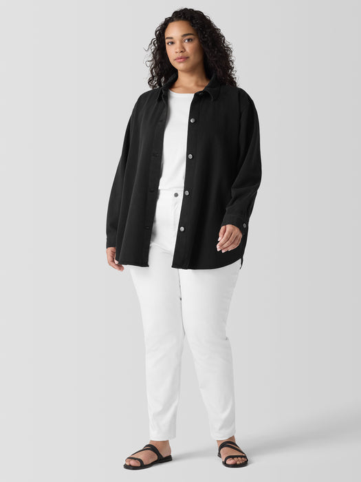 Garment-Dyed Utility&nbsp;Organic&nbsp;Cotton Shirt Jacket