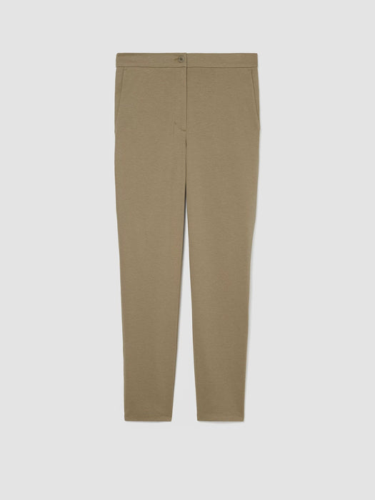 Cotton Ponte Slim Pant
