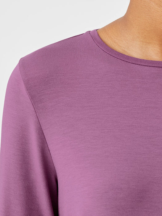 Fine Jersey Crew Neck Top