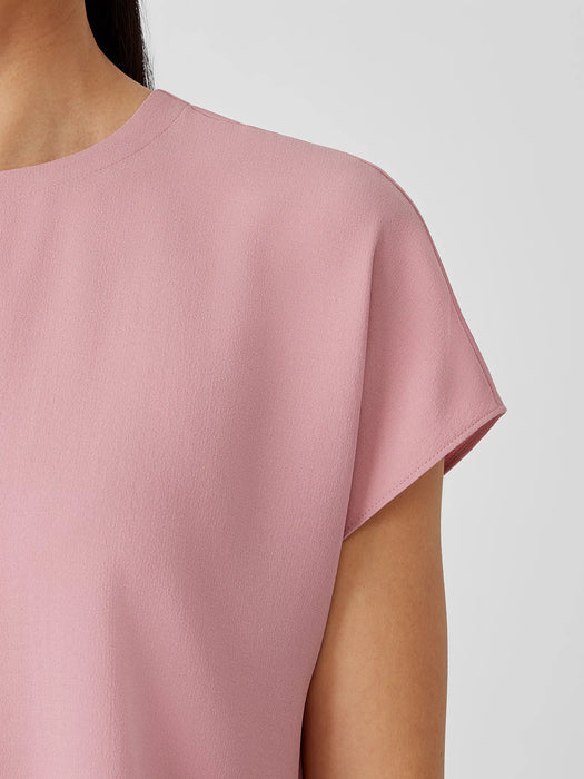 Silk Georgette Crepe Square Top