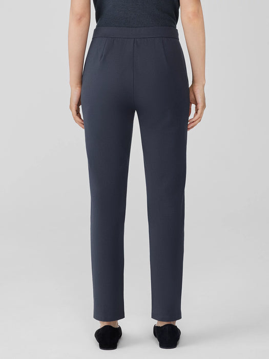 Cotton Blend Ponte Slim Pant