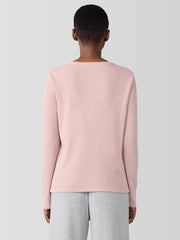 Cozy Organic Cotton Waffle Henley Sleep Top