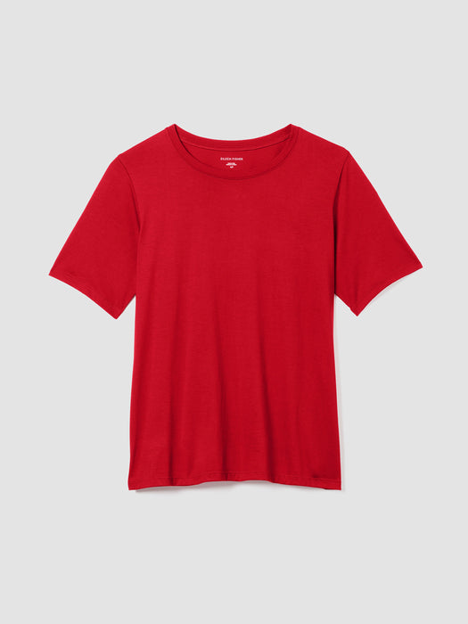 Organic Pima Cotton Jersey&nbsp;Round Neck Tee