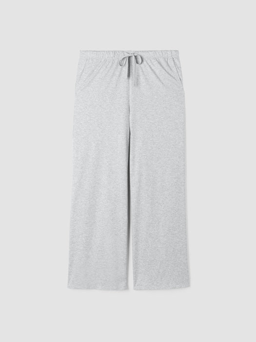 M&eacute;lange Organic Cotton Interlock Wide-Leg Sleep Pant