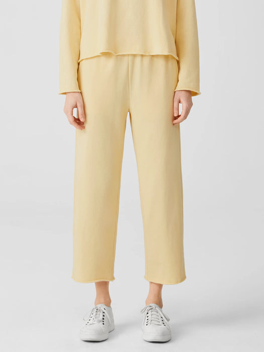Lightweight Organic Cotton Terry Straight Pant